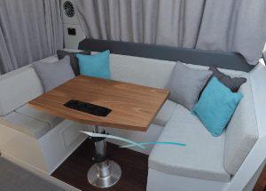 Die Sitzecke der Karnic S37X Princess