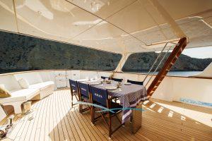 6718_Semaya Motor Yacht for charter in Ibiza aft deck seating