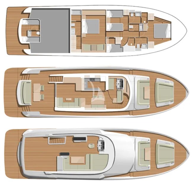 Sirena 64 “Humilitas II” – deck plan
