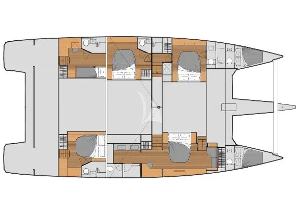 Fountaine Pajot “Chiloe” – deck plan